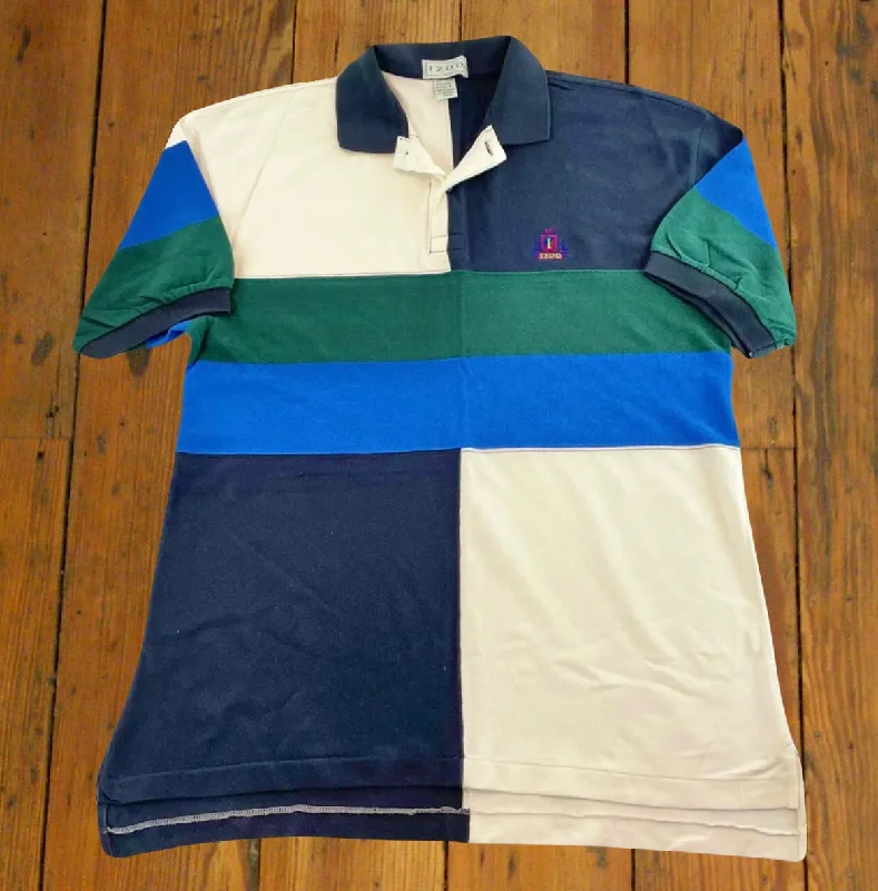 Izod Colorblock Short-Sleeve Sport Shirt [vintage, medium]