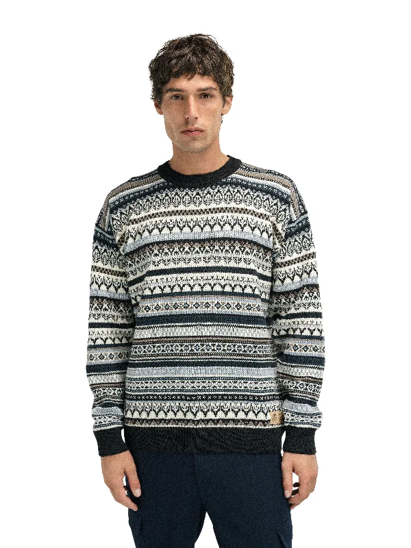 Dale of Norway - Utsira Men's Sweater - Coffee/Off-White