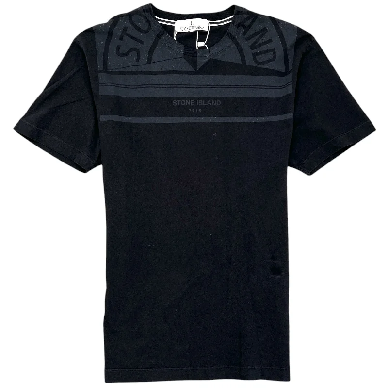 Men's Logo Print T-Shirt Black Size M