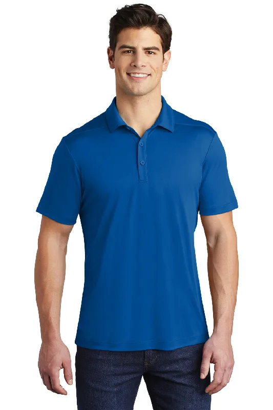 Sport-Tek Mens Moisture Wicking Short Sleeve Polo Shirt - True Royal Blue