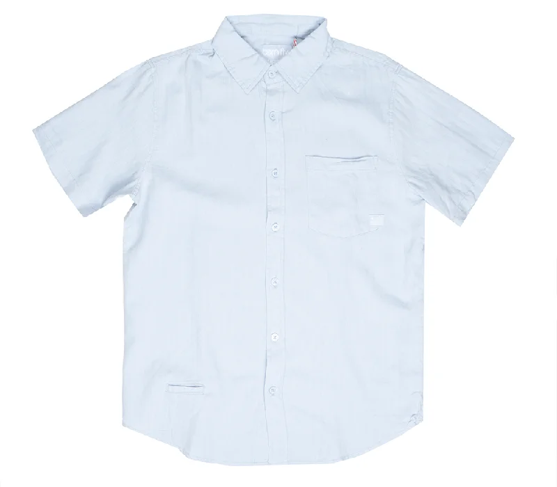 BORN FLY S/S BUTTON DOWN ICE - 2305W4735