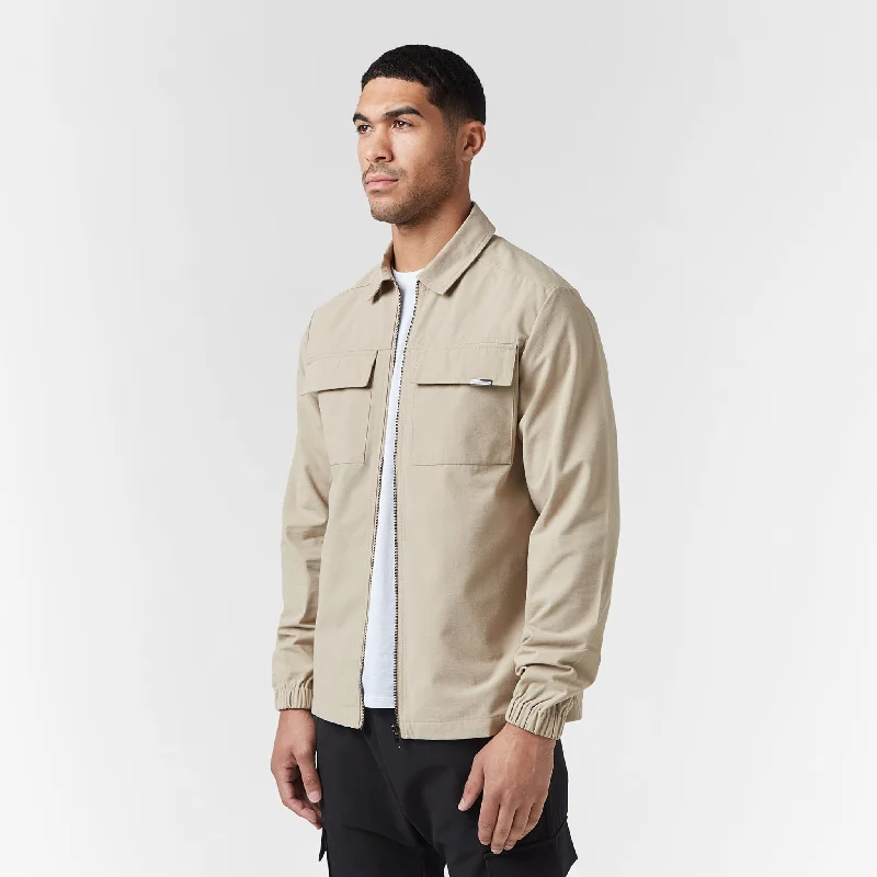 Smart Utility Overshirt | Sand