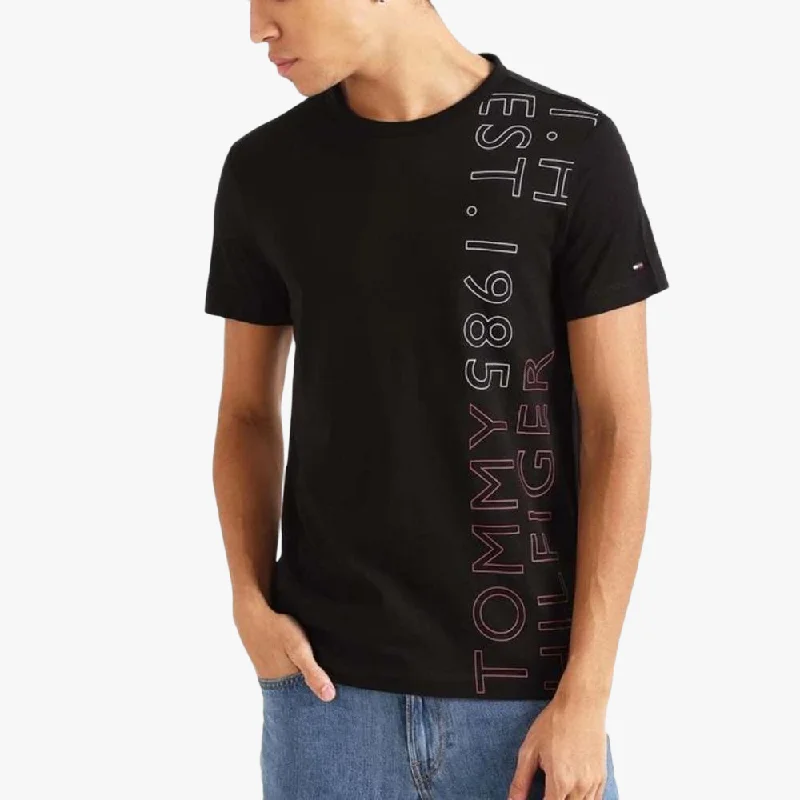 Tommy Hilfiger Mens Off Placement Tee Black