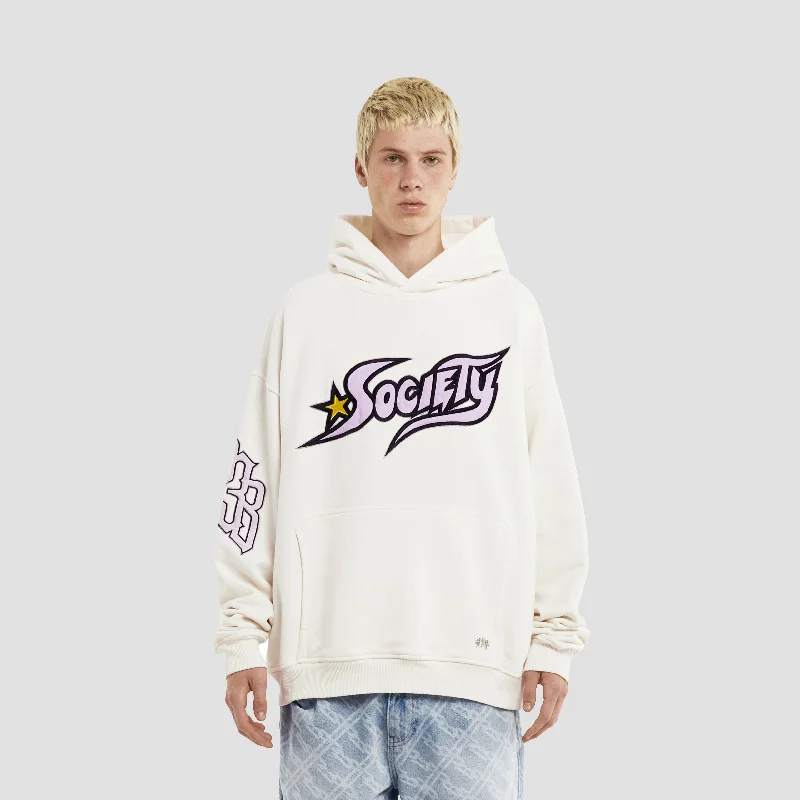 SOCIETY HOODIE WHITE