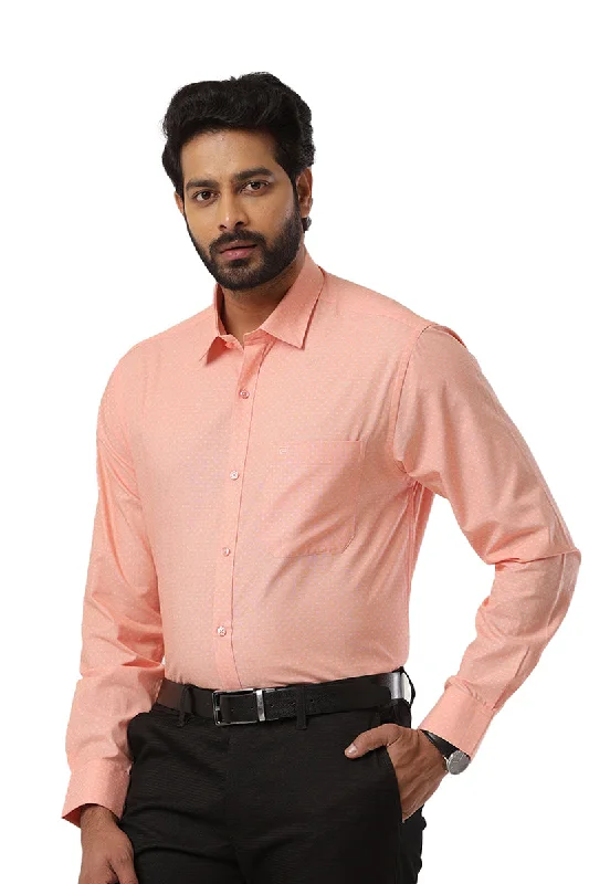 Orlando - Light Orange Casual Shirts for Men | Ariser