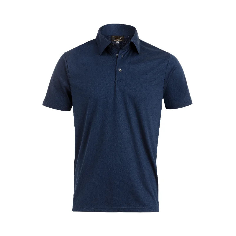 Navy Cotton Polo Shirt - New