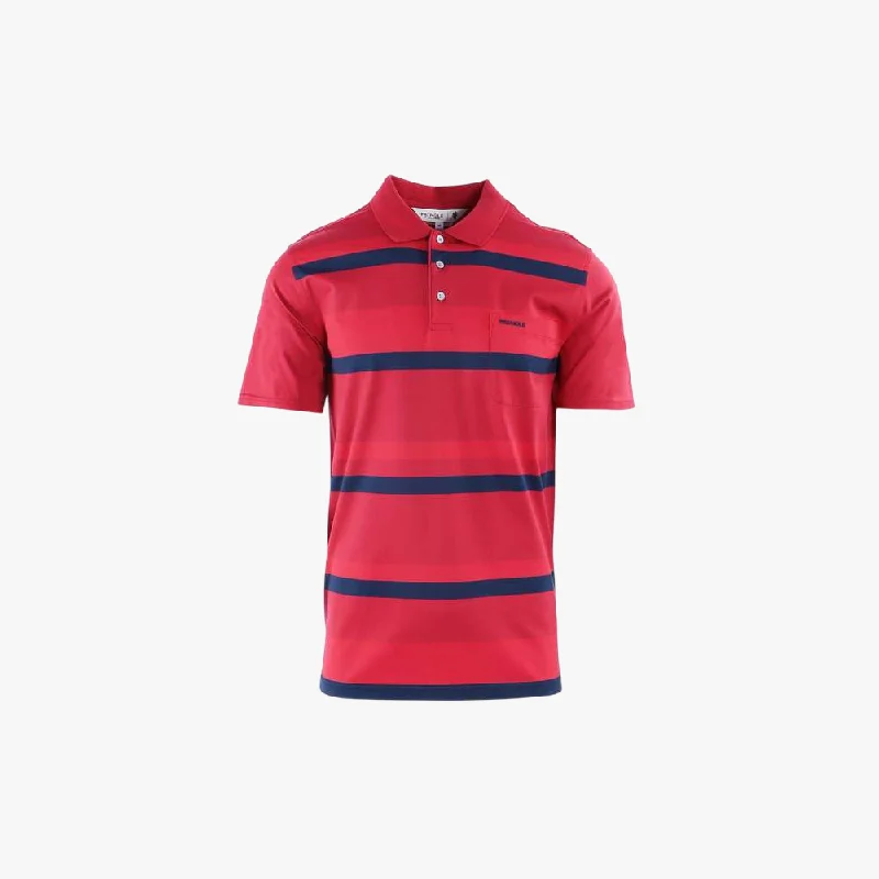 Pringle Mens Duncan Short Sleeve Golfer Red