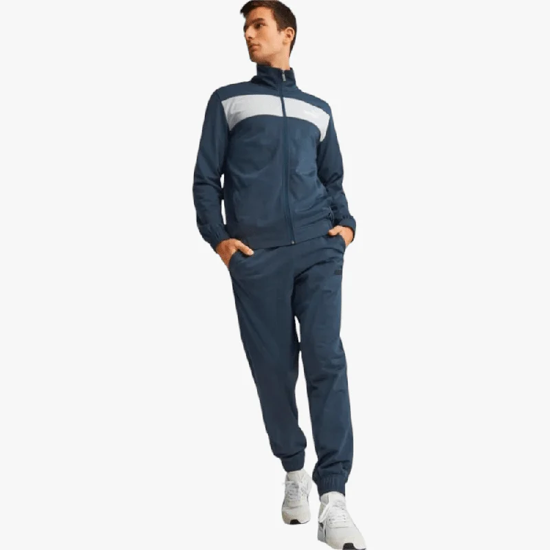 Puma Mens Poly Suit Tracksuit Set Dark Night