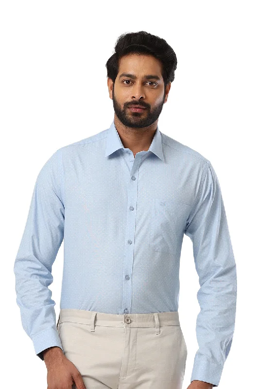 Orlando - Pastel Blue Casual Shirts for Men | Ariser