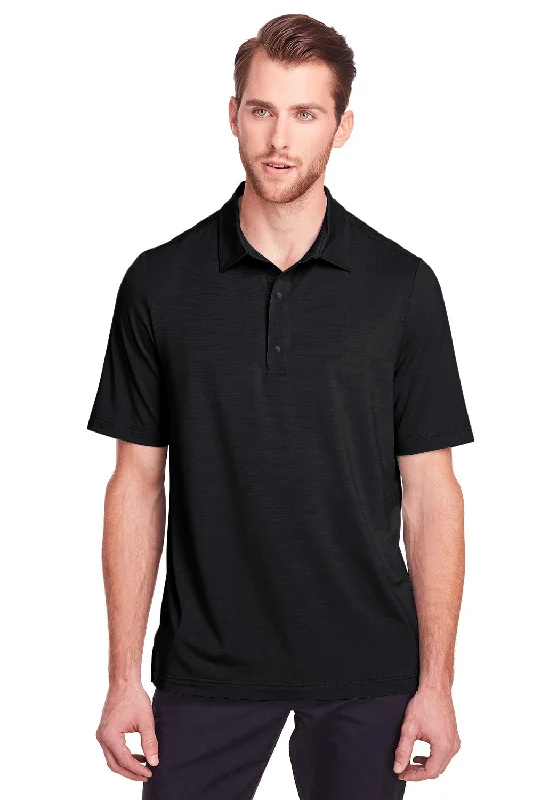 North End Mens Jaq Performance Moisture Wicking Short Sleeve Polo Shirt - Black