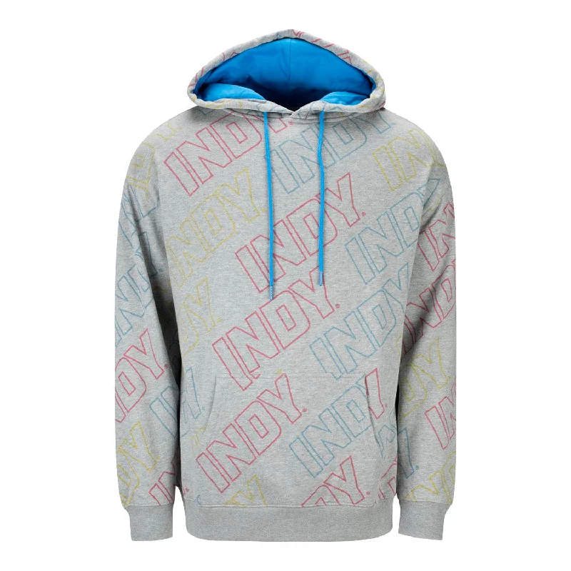 INDY Repeat Text Hooded Sweatshirt