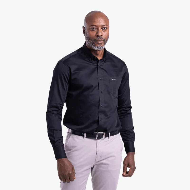 Pringle Mens William Classic Long Sleeve Shirt Black