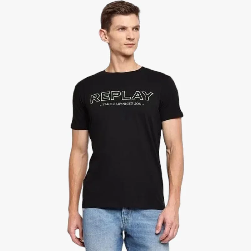 Replay Mens Short Sleeve Tee Black