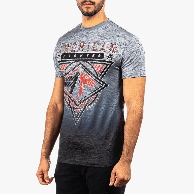 Affliction Mens Redvale Short Sleeve Tee Grey