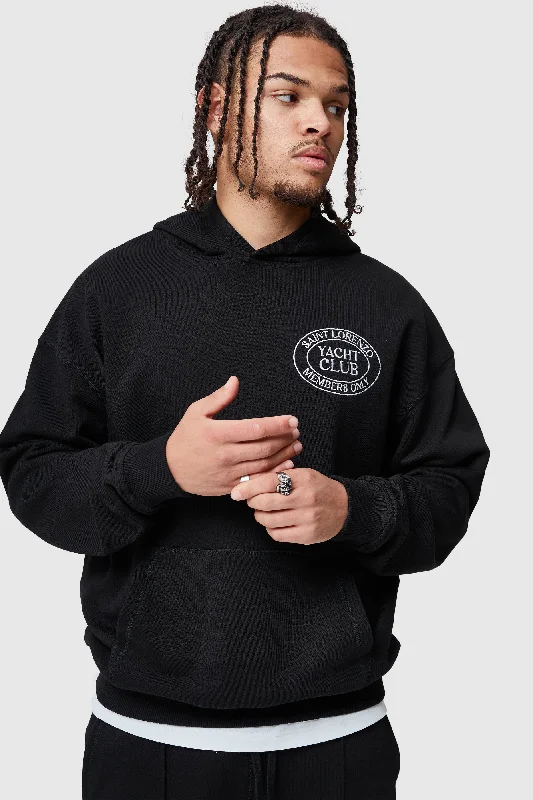 YACHT CLUB HOOD - BLACK