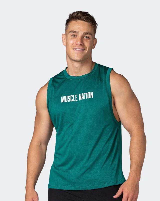 Burly Training Tank - Antique Green