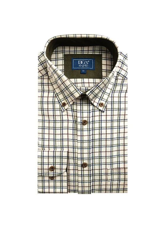 Daniel Grahame Line Check Shirt, Sand Multi