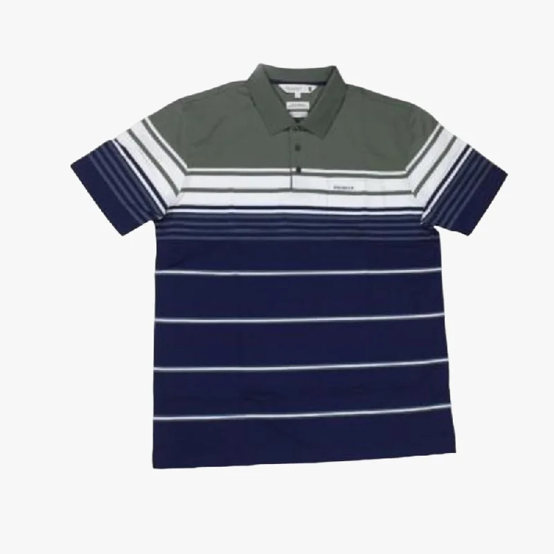 Pringle Mens Keanu Mercerised Short Sleeve Golfer Navy