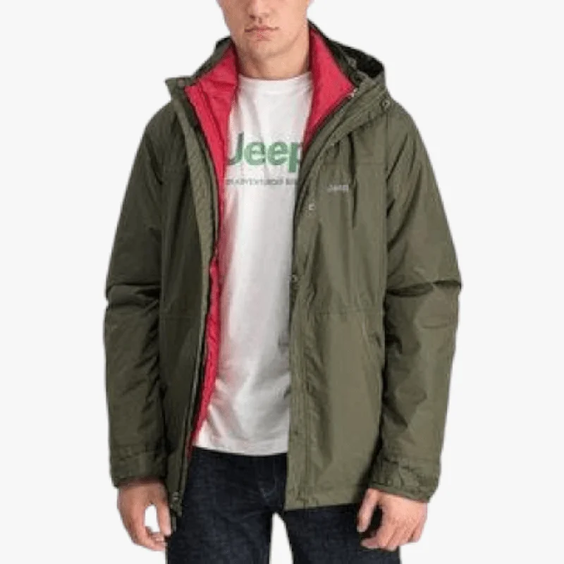 Jeep Mens 4 In 1 Jacket Fatigue