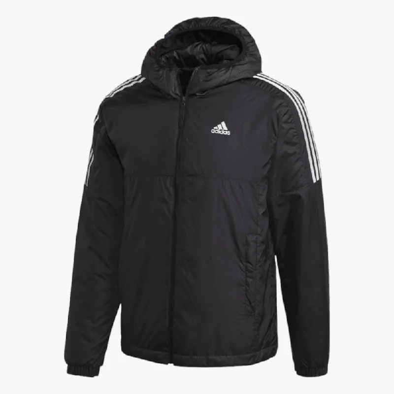 adidas Mens Essentials Insulated Hooded Jacket Black