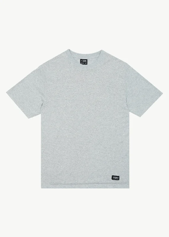 AFENDS Mens Classic - Retro Fit Tee - Shadow Grey Marle