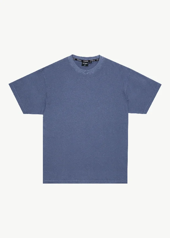 AFENDS Mens Foundation - Boxy Fit Tee - Washed Marlin