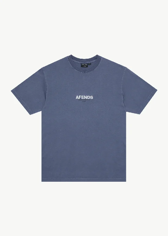 AFENDS Mens Vinyl - Retro Fit Tee - Marlin