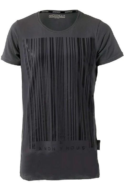 ANONYMOUS Barcode Long T-Shirt - Grey