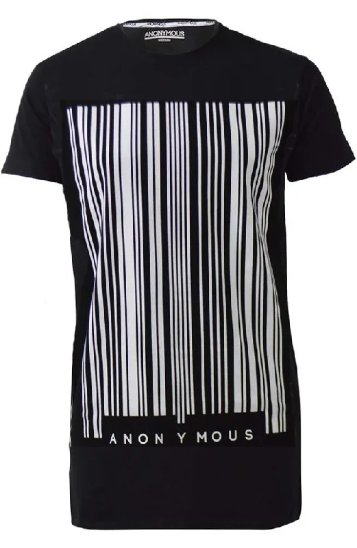 ANONYMOUS Barcode Long T-Shirt - Black