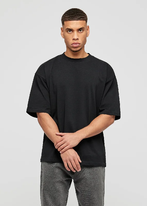 Black Basic Oversized  T-Shirt