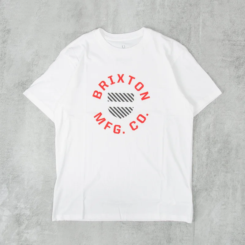 Brixton Crest Shield Tailored S/S Tee - White