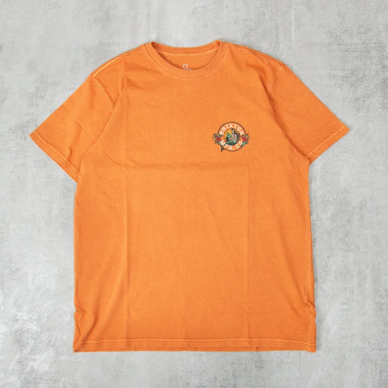 Brixton Geneva S/S Tee - Paradise Orange Worn Wash