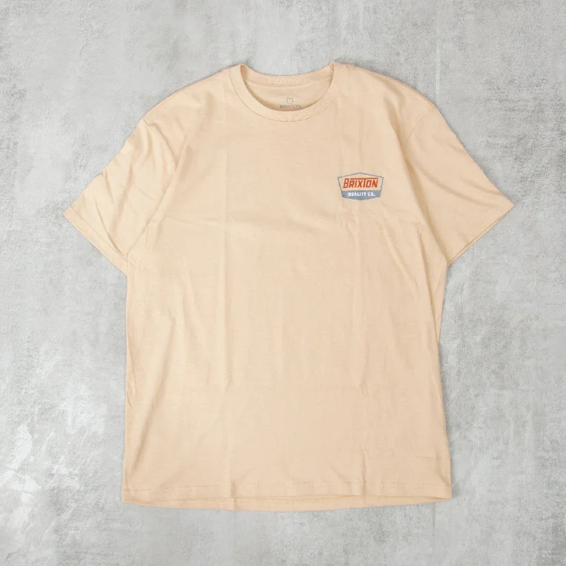 Brixton Regal S/S Tee - Cream / Barn Red