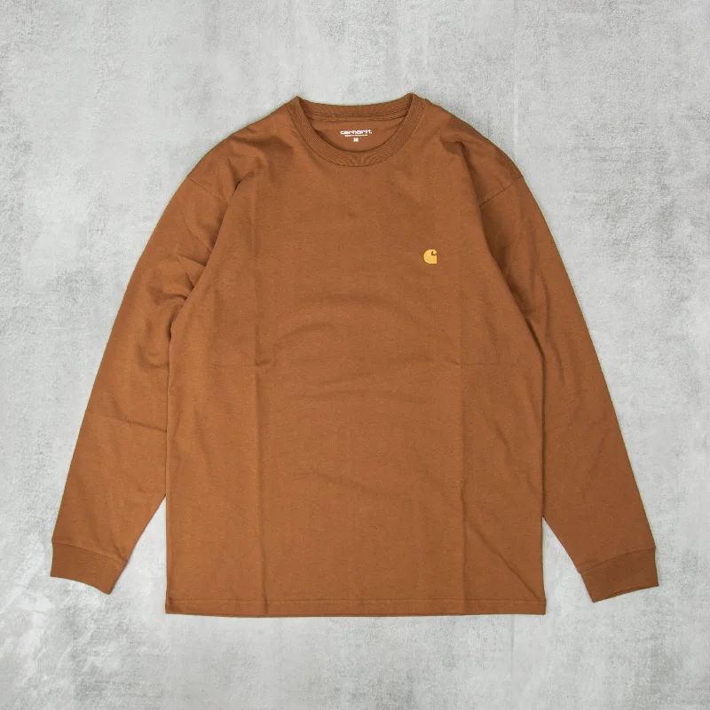 Carhartt WIP Chase L/S Tee - Hamilton Brown