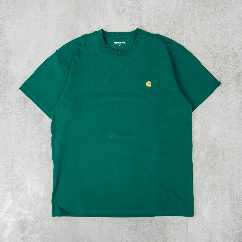 Carhartt WIP Chase S/S Tee - Chervil / Gold