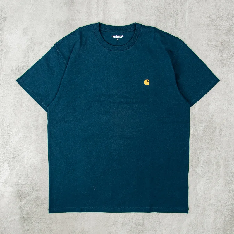 Carhartt WIP Chase S/S Tee - Duck Blue