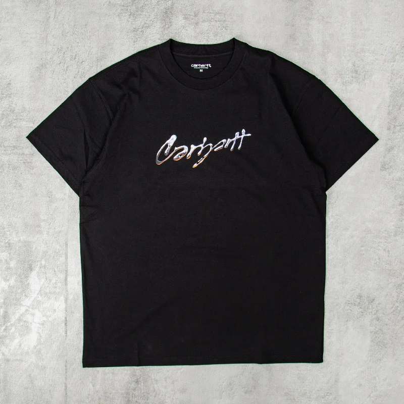 Carhartt WIP Drip Script Tee - Black