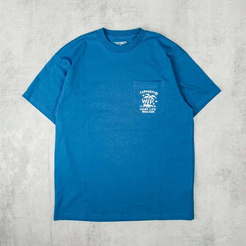 Carhartt WIP Fragments Pocket Tee - Sodalite / White