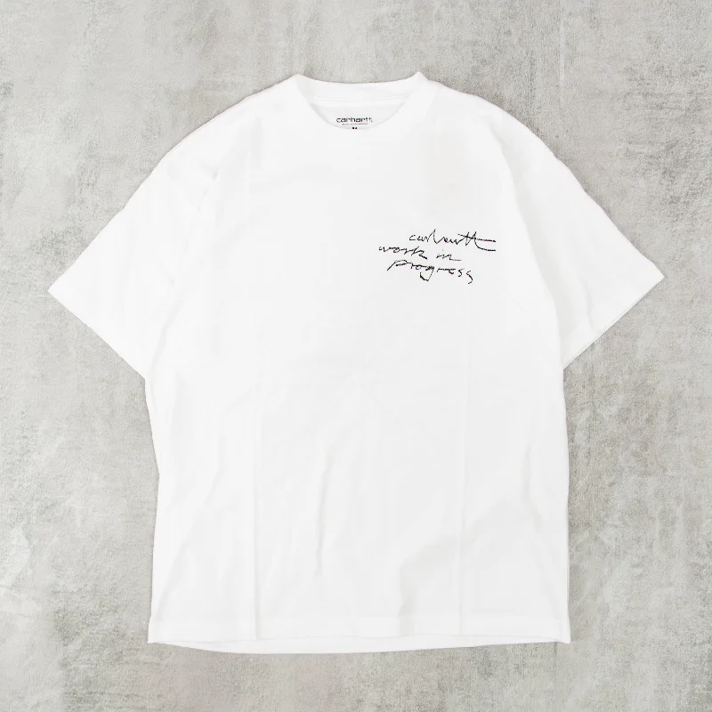 Carhartt WIP Pencil Tee - White / Black