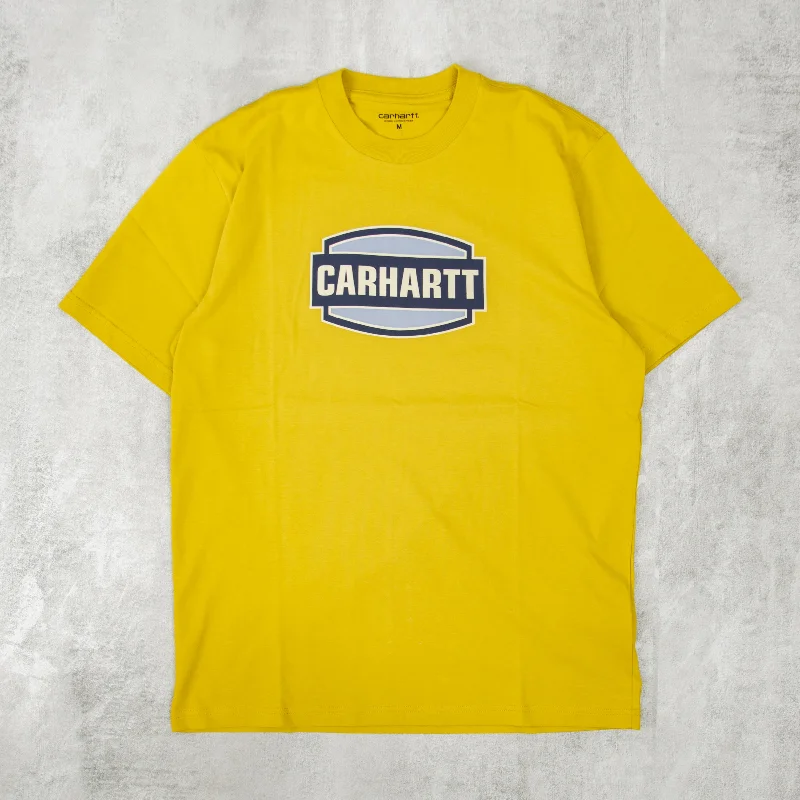 Carhartt WIP Press Script S/S Tee - Golden Olive