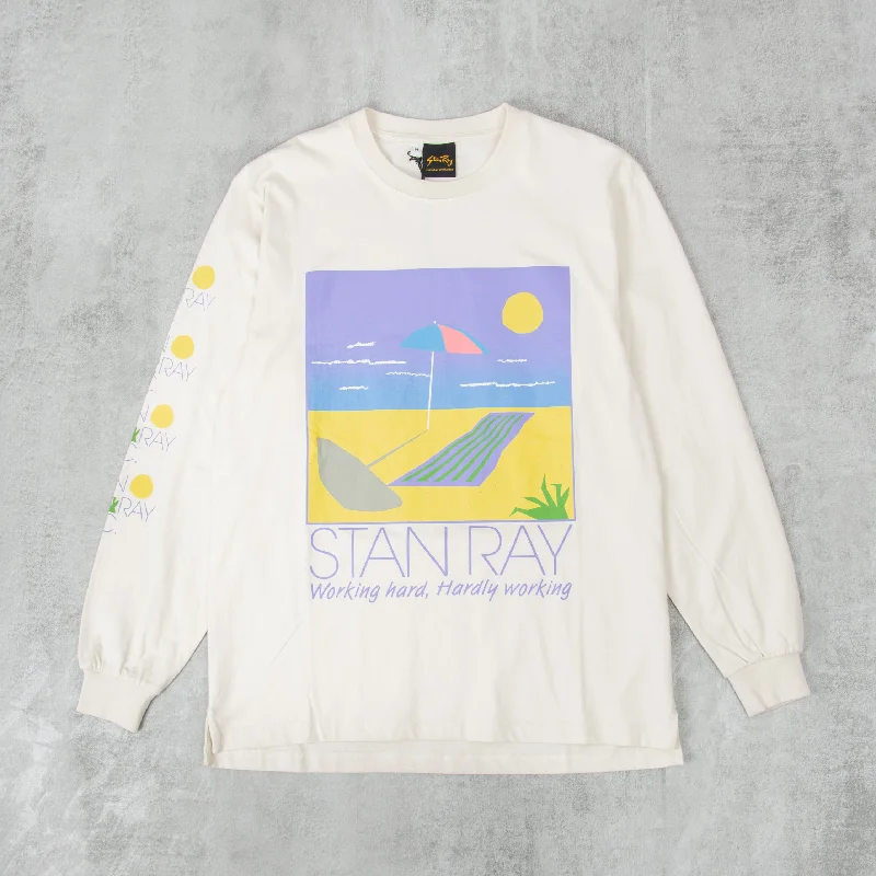 Stan Ray Hardly Working L/S Tee - Natural