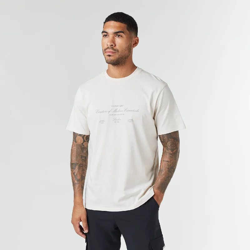 Deluxe Script T-Shirt | Stone