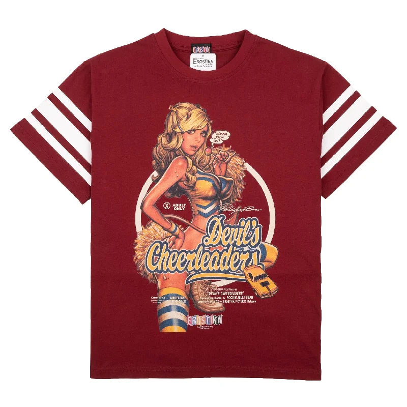 Devil's Cheerleaders T-Shirt - Burgundy