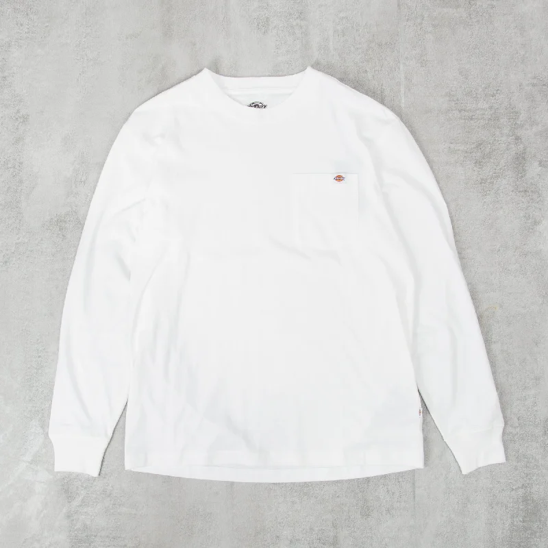 Dickies Luray L/S Pocket Tee - White