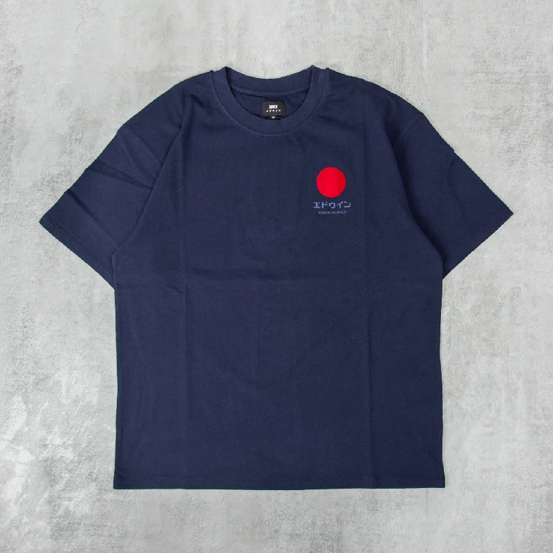 Edwin Japanese Sun Supply Tee - Maritime Blue