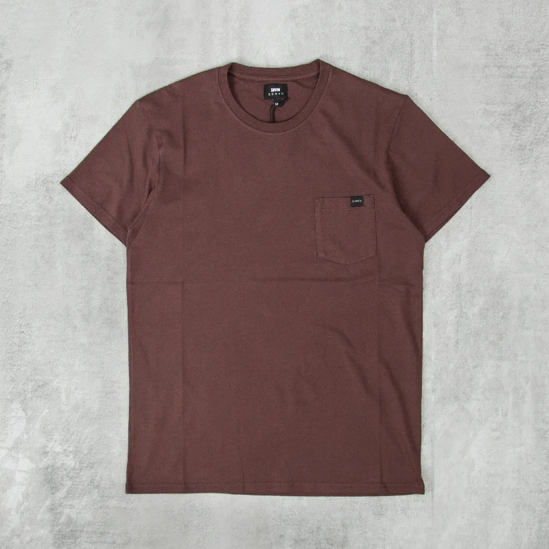 Edwin Pocket Tee - Raisin