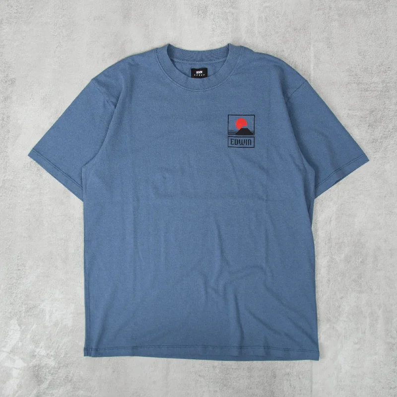 Edwin Sunset On Mt Fuji S/S Tee - Bering Sea