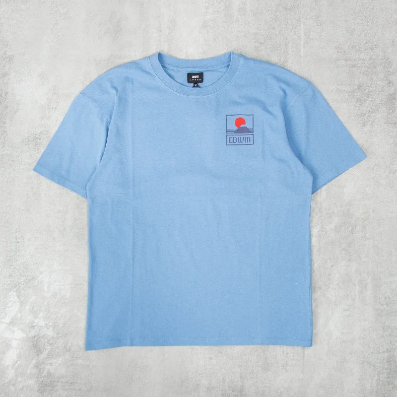 Edwin Sunset On Mt Fuji S/S Tee - Parisian Blue