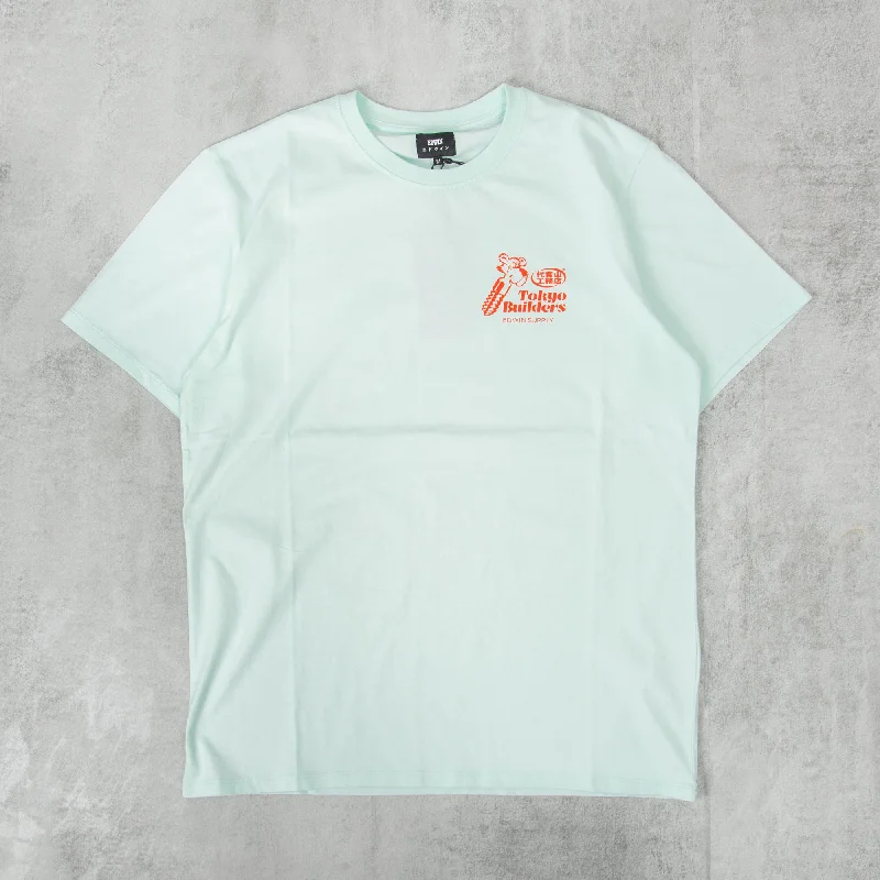 Edwin Tokyo Builders Tee - Bleached Aqua