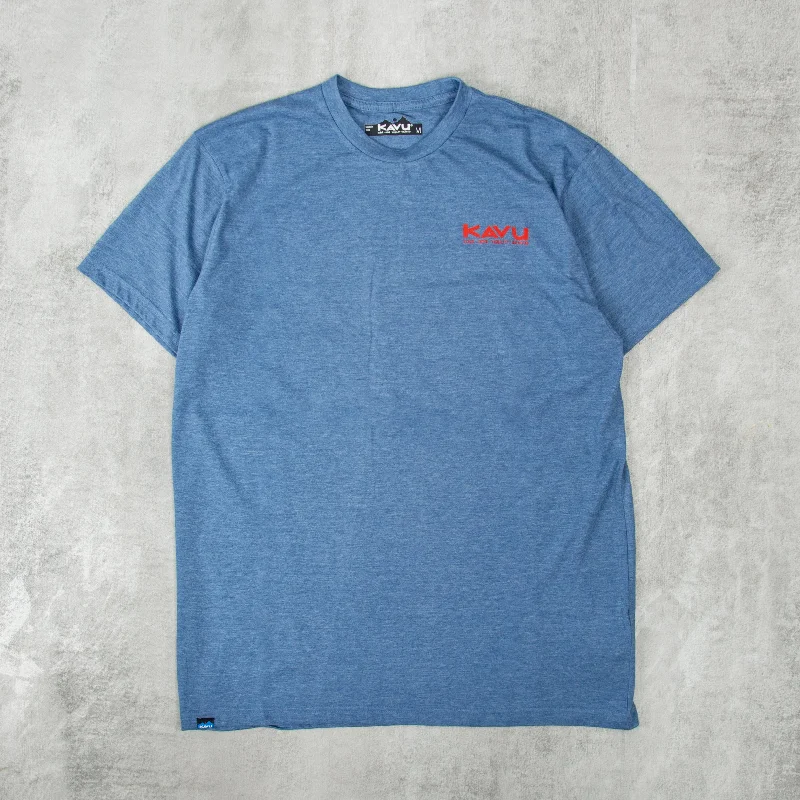 KAVU Post Out Tee - Steel Blue